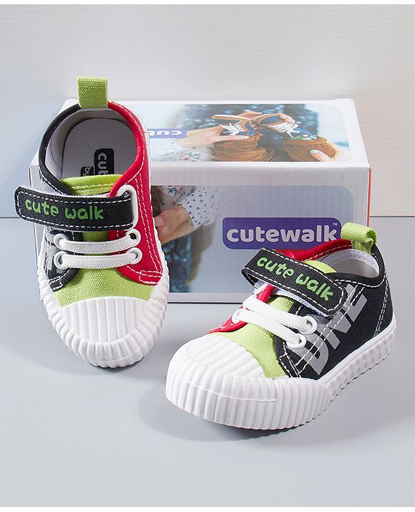 Cute Walk by Babyhug Sports Shoes - Black