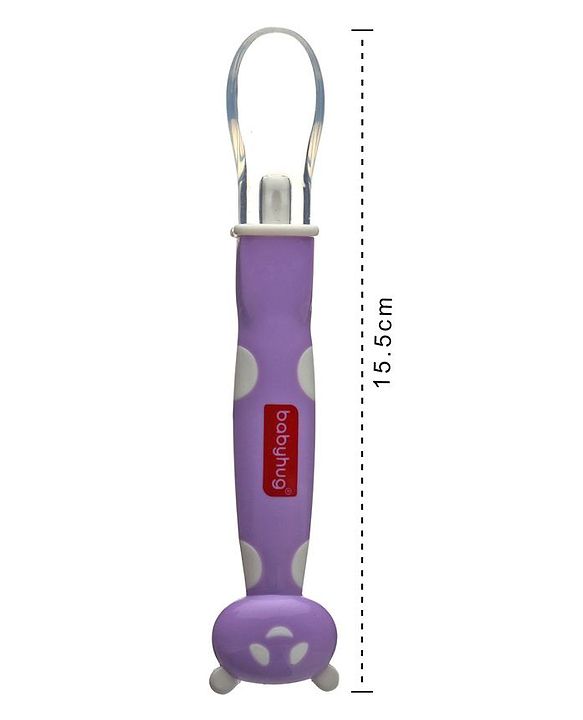 Babyhug Panda Silicone Tip Spoon Set of 2 - Purple