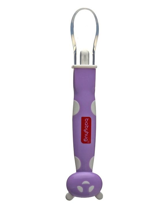 Babyhug Panda Silicone Tip Spoon Set of 2 - Purple