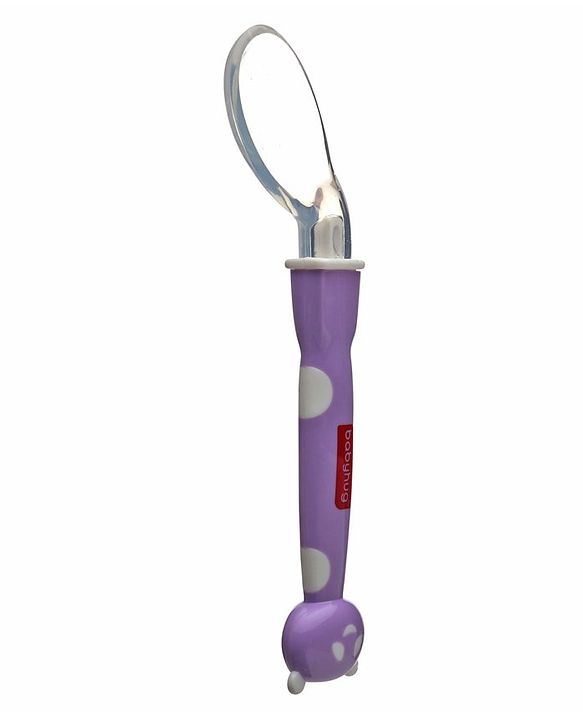 Babyhug Panda Silicone Tip Spoon Set of 2 - Purple