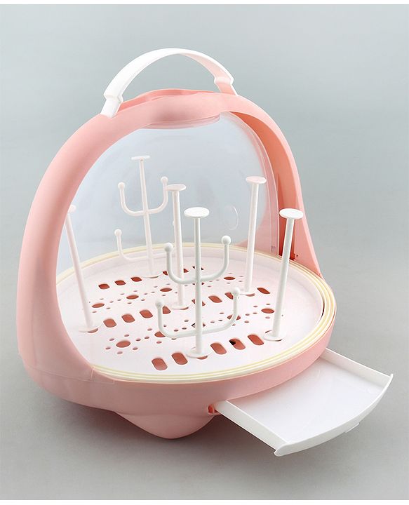 Babyhug Portable Drying Rack with Cover - Pink