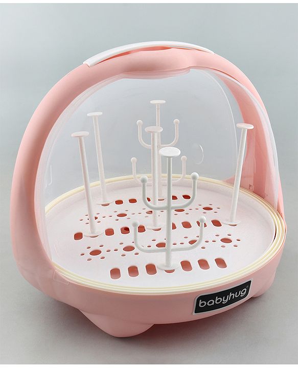 Babyhug Portable Drying Rack with Cover - Pink