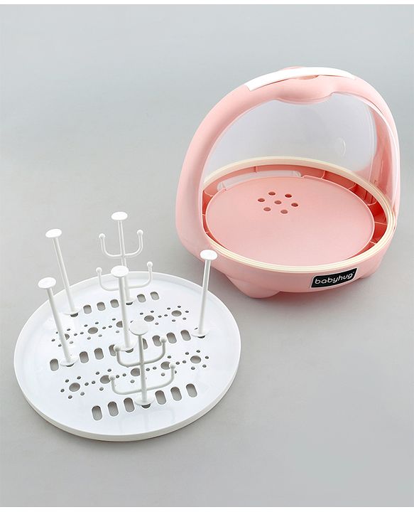 Babyhug Portable Drying Rack with Cover - Pink