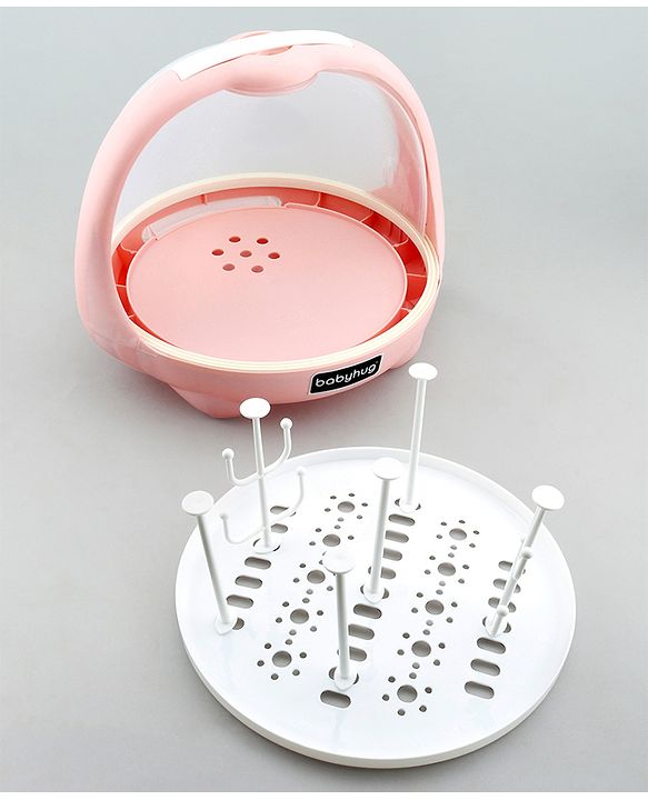 Babyhug Portable Drying Rack with Cover - Pink