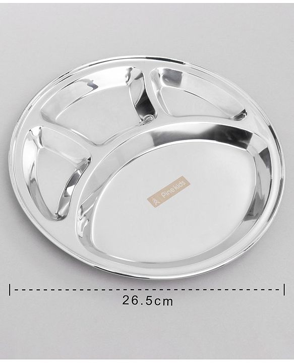 Pine Kids Steel 4 Sections Plate