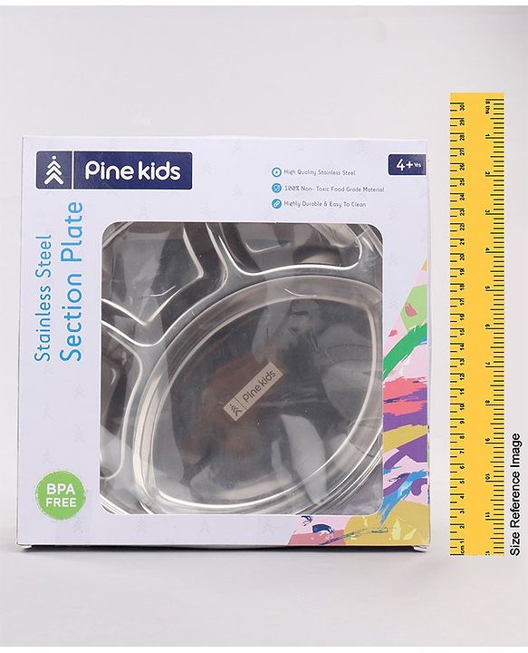 Pine Kids Steel 4 Sections Plate