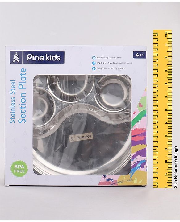 Pine Kids Steel 4 Sections Plate
