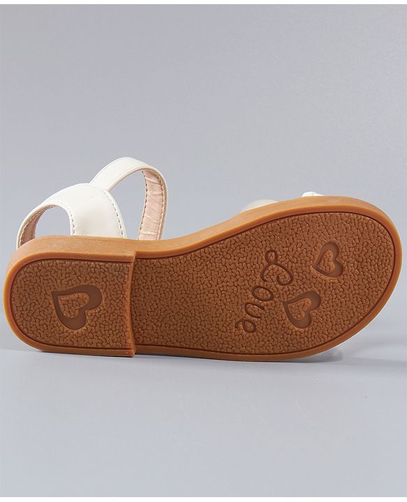 Cute Walk by Babyhug Sandals - White