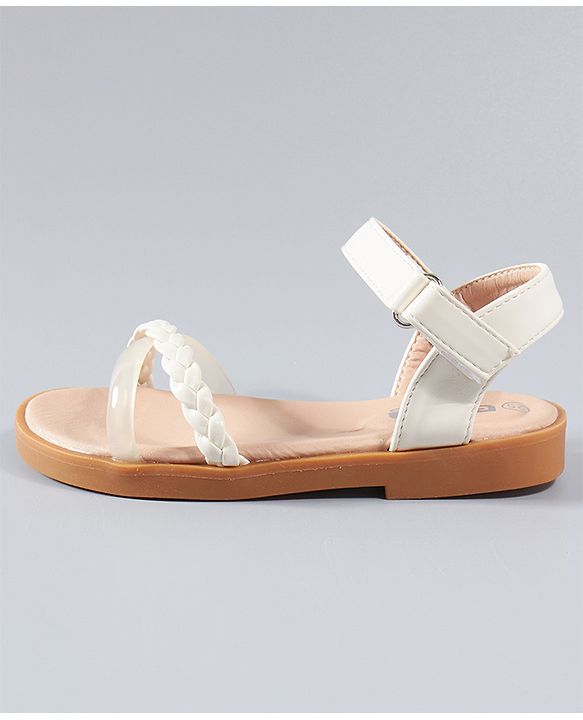 Cute Walk by Babyhug Sandals - White