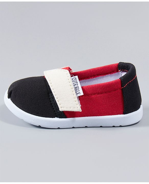 Cute Walk by Babyhug Casual Shoes - Black Red