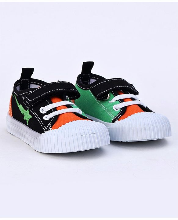 Cute Walk by Babyhug Checks Casual Shoes - Orange