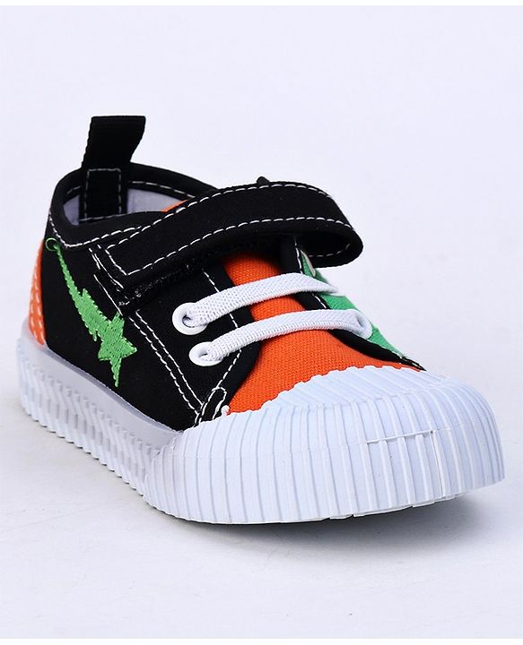 Cute Walk by Babyhug Checks Casual Shoes - Orange