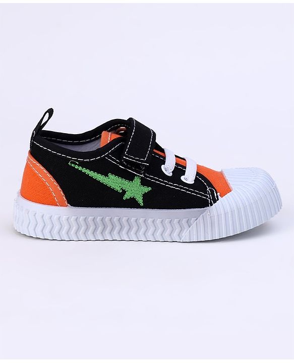 Cute Walk by Babyhug Checks Casual Shoes - Orange