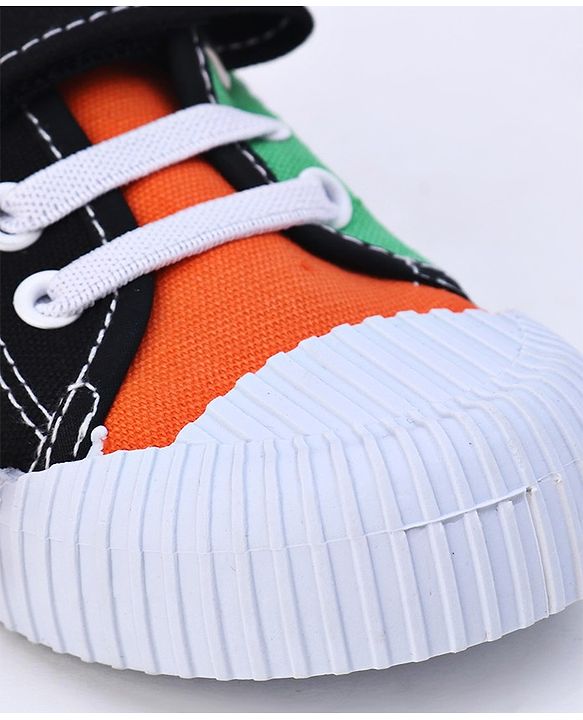 Cute Walk by Babyhug Checks Casual Shoes - Orange