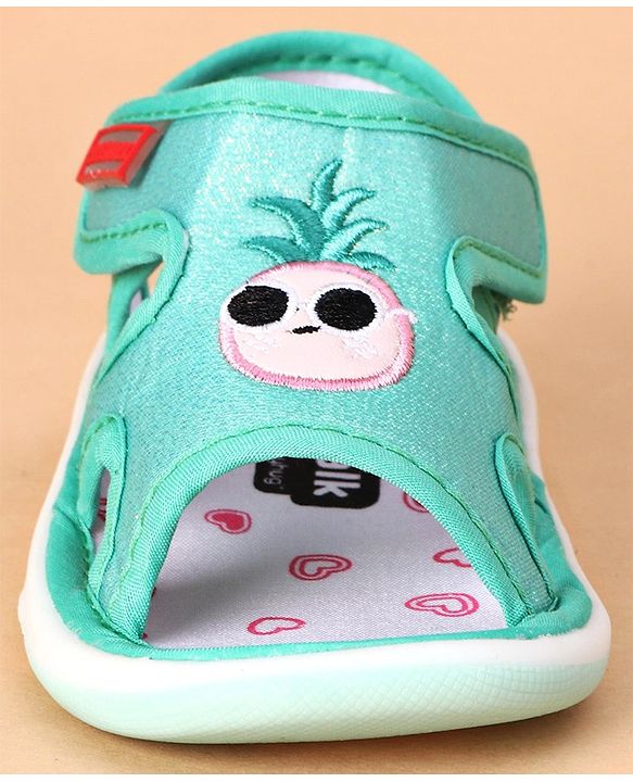 Cute Walk by Babyhug Sandals Pineapple Patch - Green