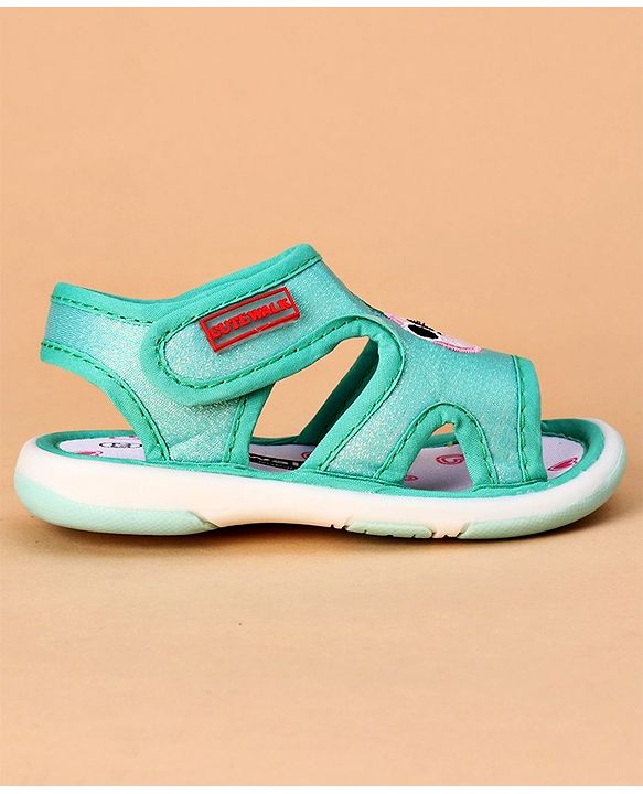 Cute Walk by Babyhug Sandals Pineapple Patch - Green