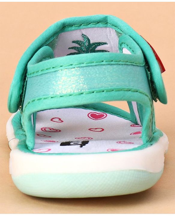 Cute Walk by Babyhug Sandals Pineapple Patch - Green