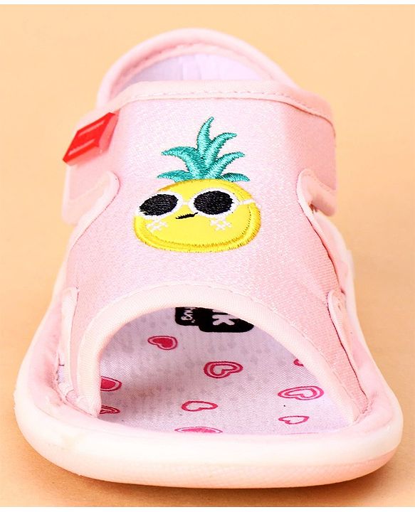 Cute Walk by Babyhug Sandals Pineapple Patch - Pink