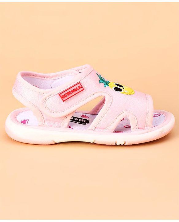 Cute Walk by Babyhug Sandals Pineapple Patch - Pink