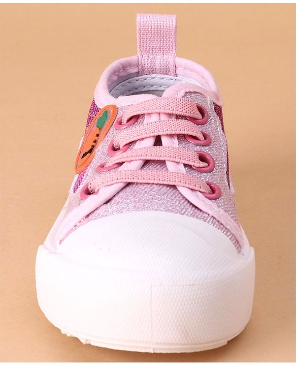 Cute Walk by Babyhug Casual Shoes Carrot Applique - Pink