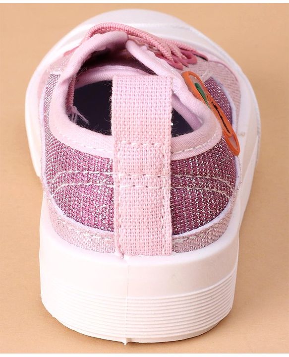 Cute Walk by Babyhug Casual Shoes Carrot Applique - Pink