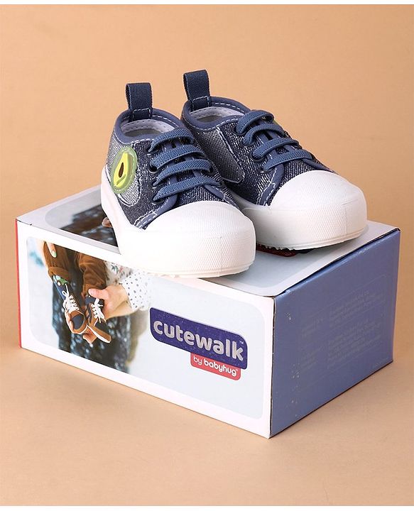Cute Walk by Babyhug Casual Shoes Carrot Applique - Blue