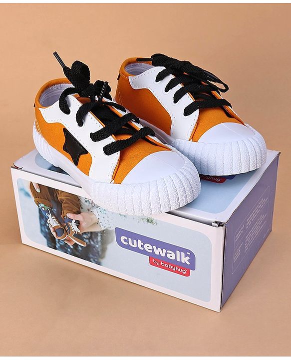 Cute Walk by Babyhug Casual Shoes - Yellow