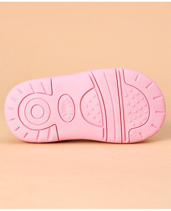 Cute Walk by Babyhug Party Wear Sandals Butterfly Appliques - Pink