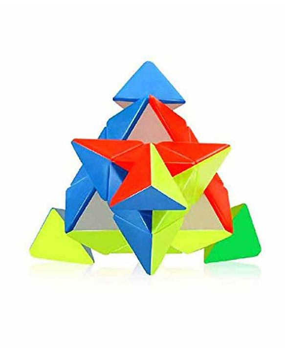 SANJARY Stickerless Pyramid Rubik Cube - Multicolor Online India