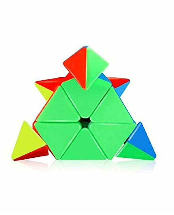 SANJARY Stickerless Pyramid Rubik Cube - Multicolor Online India