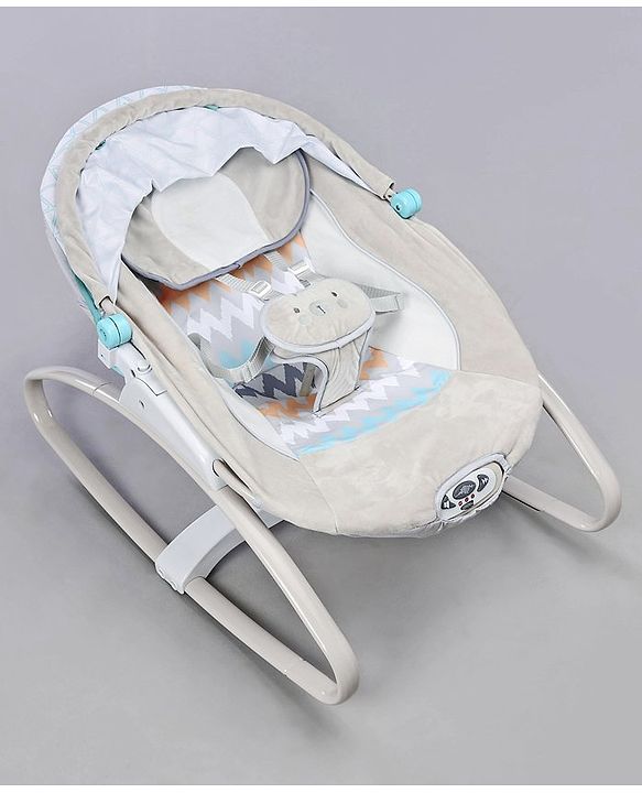 Babyhug Battery Operated Rocker With Canopy & Plush Fabric - Grey Suggested Name: Babyhug Battery Operated Rocker With Canopy & Plush Fabric - Grey | Safe | Sturdy | Smooth Motion | Bug Protection |Adjustable | Lightweight |