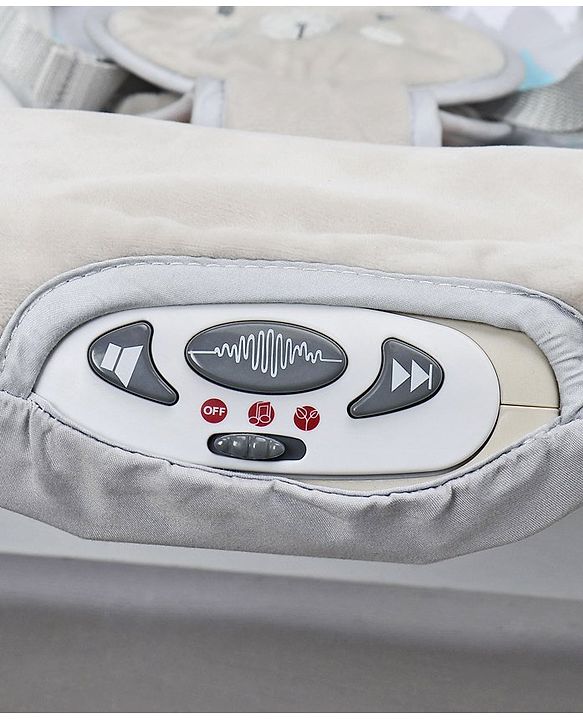 Babyhug Battery Operated Rocker With Canopy & Plush Fabric - Grey Suggested Name: Babyhug Battery Operated Rocker With Canopy & Plush Fabric - Grey | Safe | Sturdy | Smooth Motion | Bug Protection |Adjustable | Lightweight |