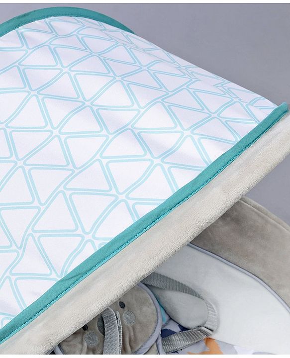 Babyhug Battery Operated Rocker With Canopy & Plush Fabric - Grey Suggested Name: Babyhug Battery Operated Rocker With Canopy & Plush Fabric - Grey | Safe | Sturdy | Smooth Motion | Bug Protection |Adjustable | Lightweight |