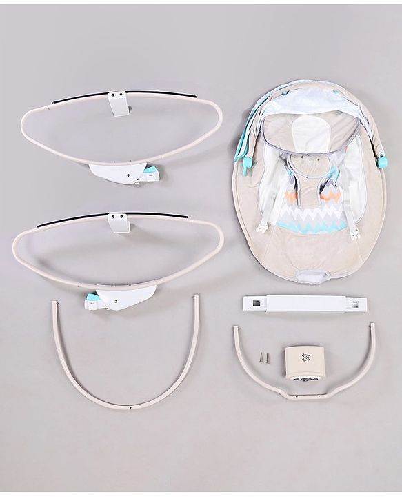 Babyhug Battery Operated Rocker With Canopy & Plush Fabric - Grey Suggested Name: Babyhug Battery Operated Rocker With Canopy & Plush Fabric - Grey | Safe | Sturdy | Smooth Motion | Bug Protection |Adjustable | Lightweight |