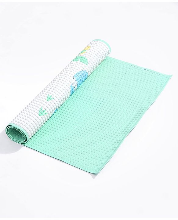 Babyhug Multipurpose Air Filled Waterproof Mat Dino Print - White