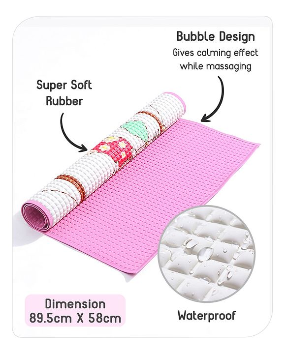 Babyhug Multipurpose Air Filled Waterproof Mat Dino Print - White