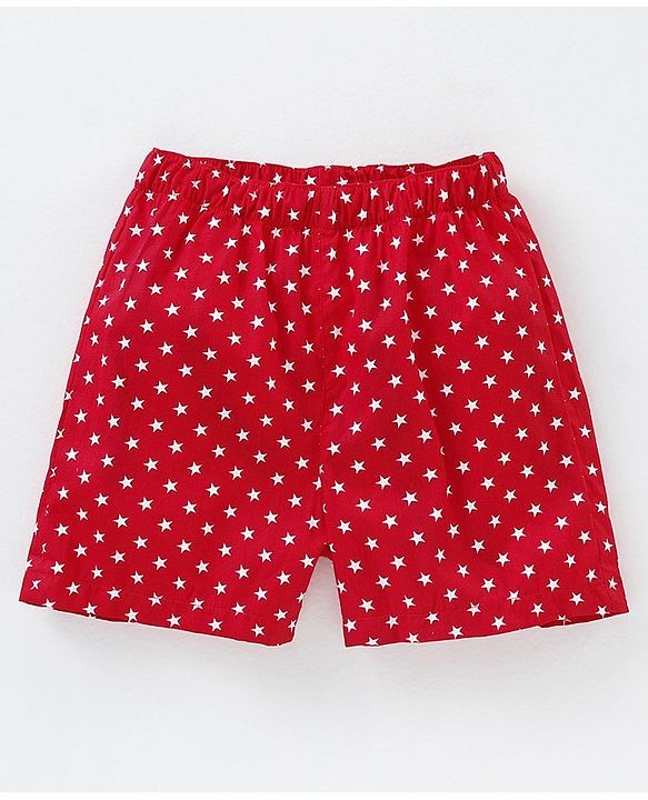 Babyhug 100% Cotton Boxers Pack of 2 - Navy Red