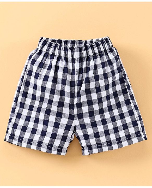 Babyhug 100% Cotton Boxers Pack of 2 - Navy Red