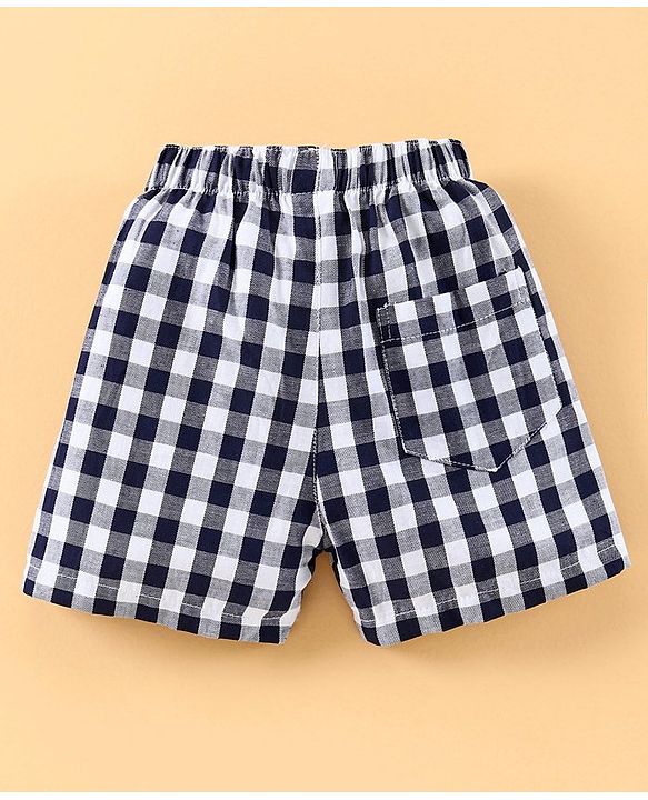 Babyhug 100% Cotton Boxers Pack of 2 - Navy Red