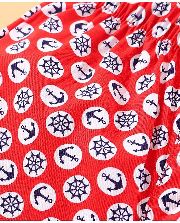 Babyhug 100% Cotton Boxers Pack of 2 - Navy Red