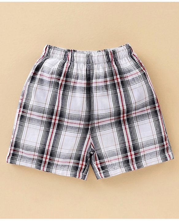 Babyhug 100% Cotton Boxers Pack of 2 - Navy Blue White