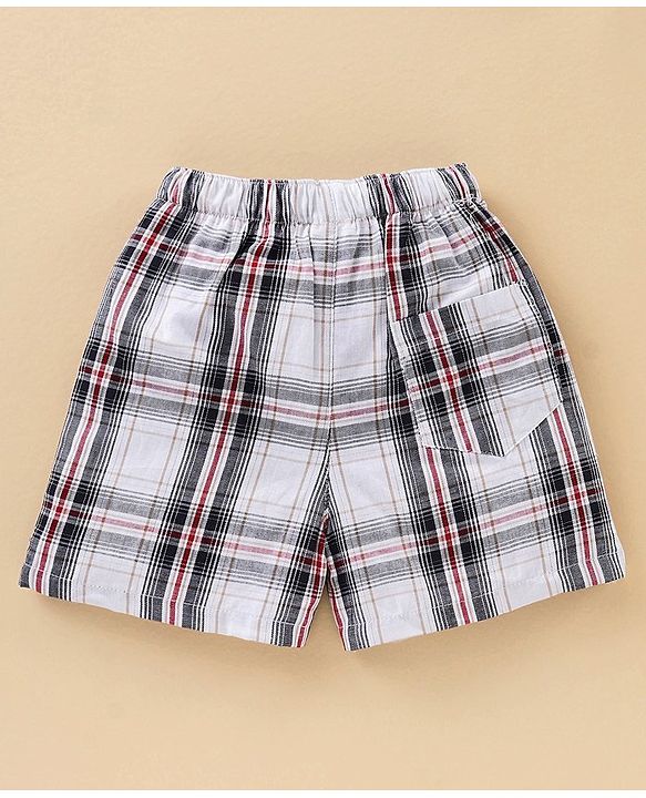 Babyhug 100% Cotton Boxers Pack of 2 - Navy Blue White