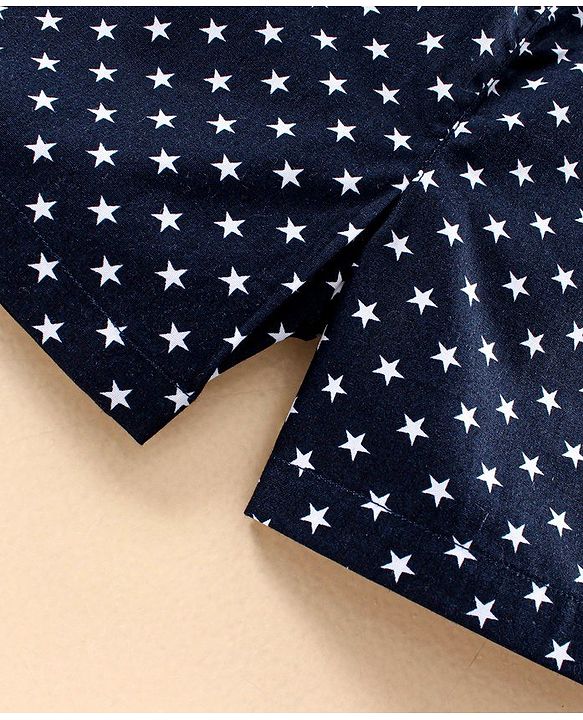 Babyhug 100% Cotton Boxers Pack of 2 - Navy Blue White