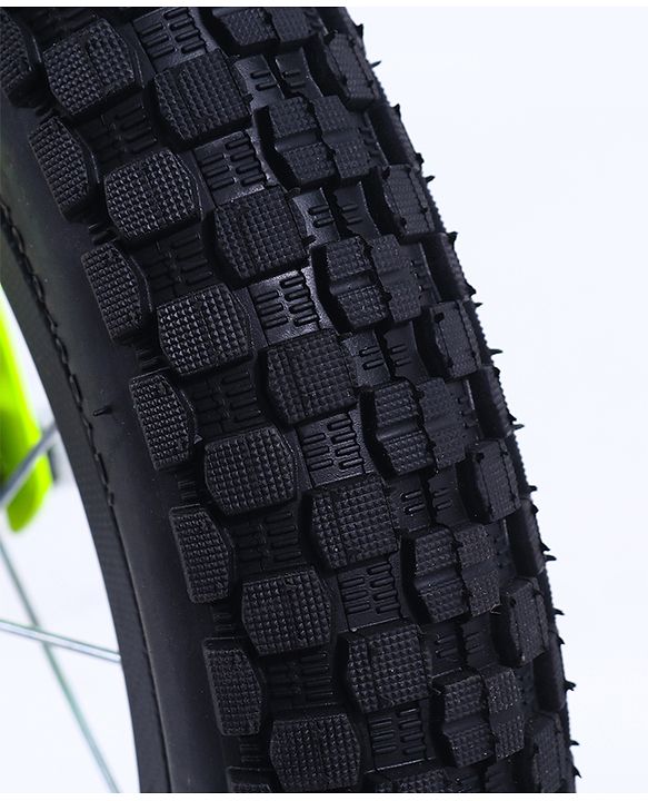 Pine Kids 14 Inch Rubber Air Tyres 99% Assembled Bicycle For Boys & Girls With Training Wheels  - Green (Training wheel Color May Vary)