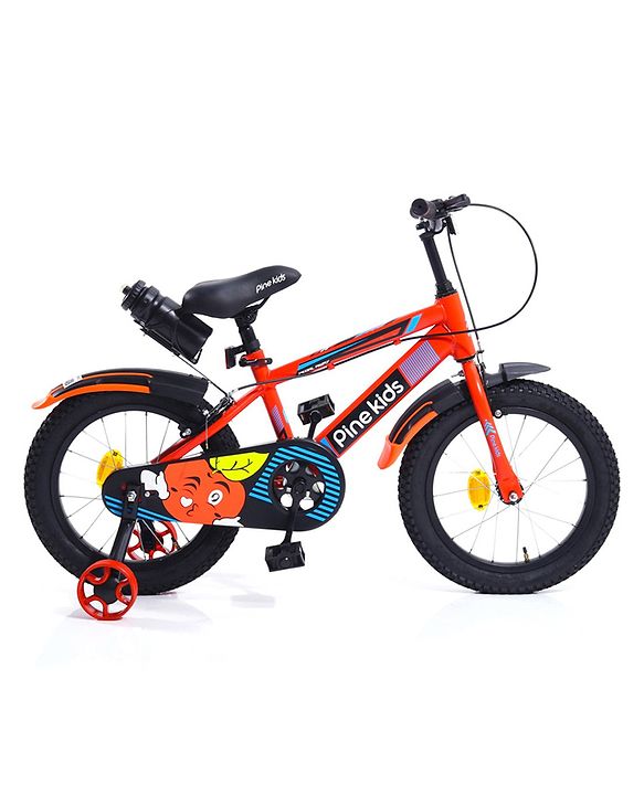 Pine Kids Rubber Air Tyres 99% Assembled Bicycle with 16 Inch Wheels - Red