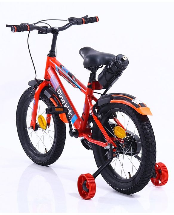 Pine Kids Rubber Air Tyres 99% Assembled Bicycle with 16 Inch Wheels - Red