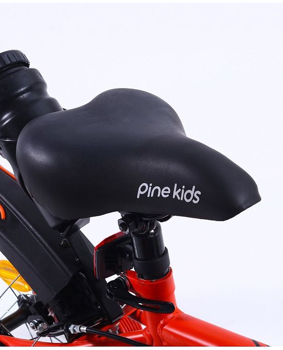 Pine Kids Rubber Air Tyres 99% Assembled Bicycle with 16 Inch Wheels - Red
