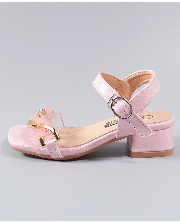 Cute Walk by Babyhug Party Wear Sandals - Pink - EU 26 Pink