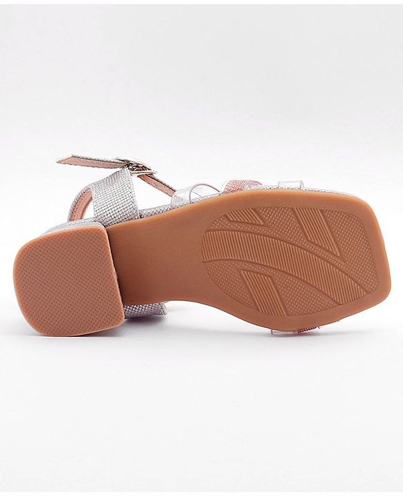 Cute Walk by Babyhug Shimmer Sandals - Pink - EU 23 Pink