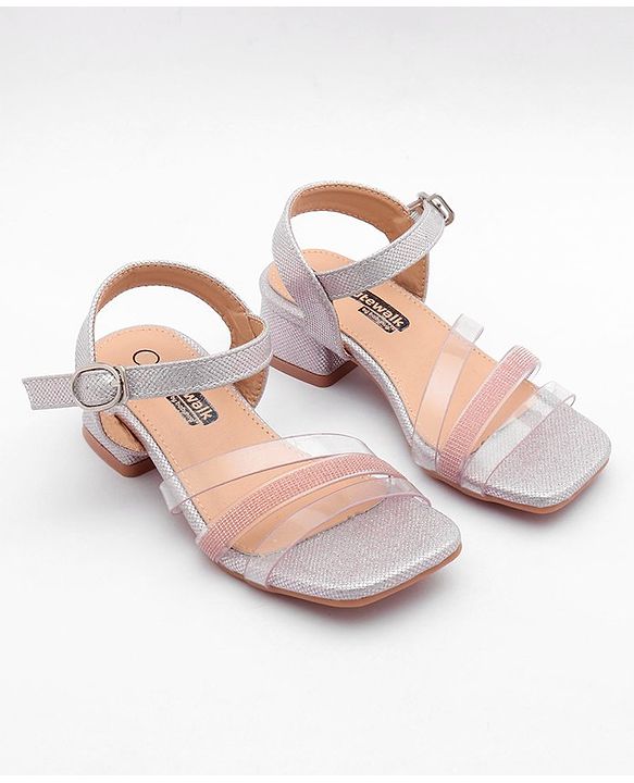 Cute Walk by Babyhug Shimmer Sandals - Pink - EU 25 Pink